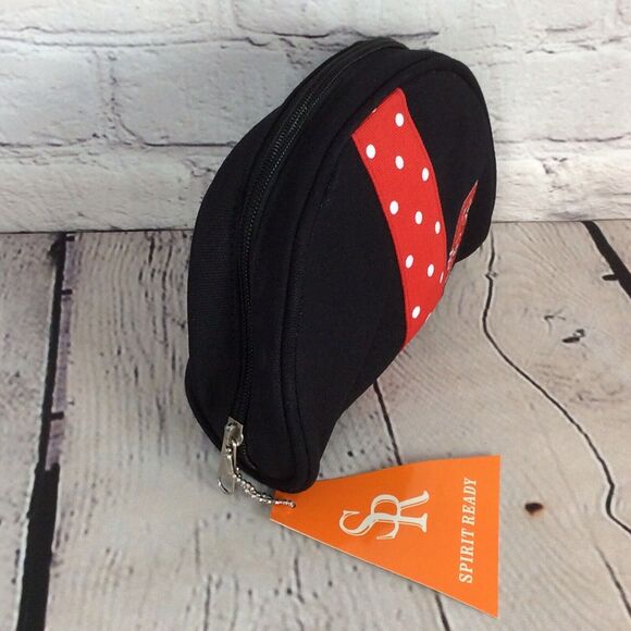 NCAA North Carolina State Wolfpack Cosmetics Bag Spirit Ready Black/Red Logo NWT - Picture 2 of 9